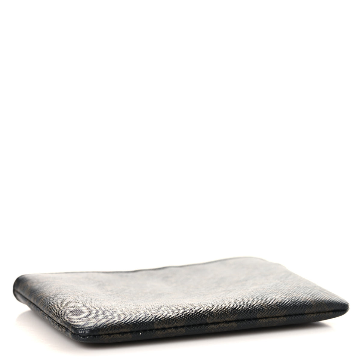 Celine Triomphe Canvas Coin and Card Pouch With Hook Black 4 of 6