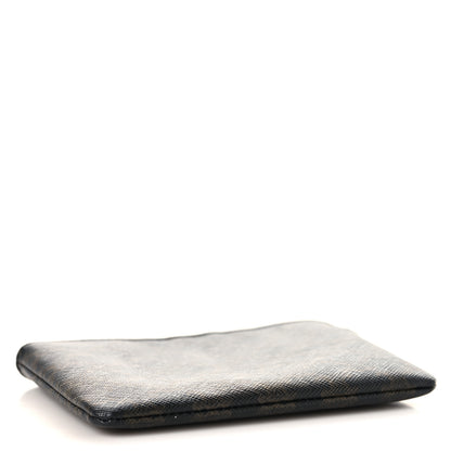 Celine Triomphe Canvas Coin and Card Pouch With Hook Black 4 of 6