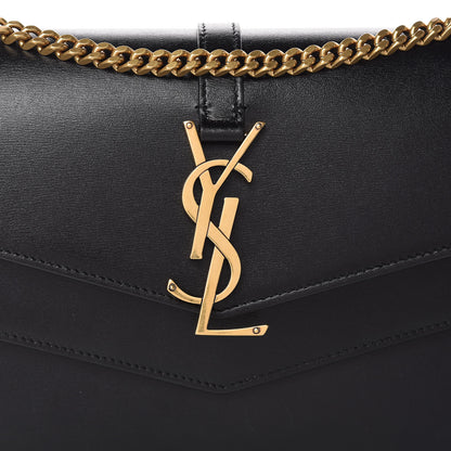 Saint Laurent Smooth Calfskin Monogram Sulpice Chain Wallet Black 8 of 10