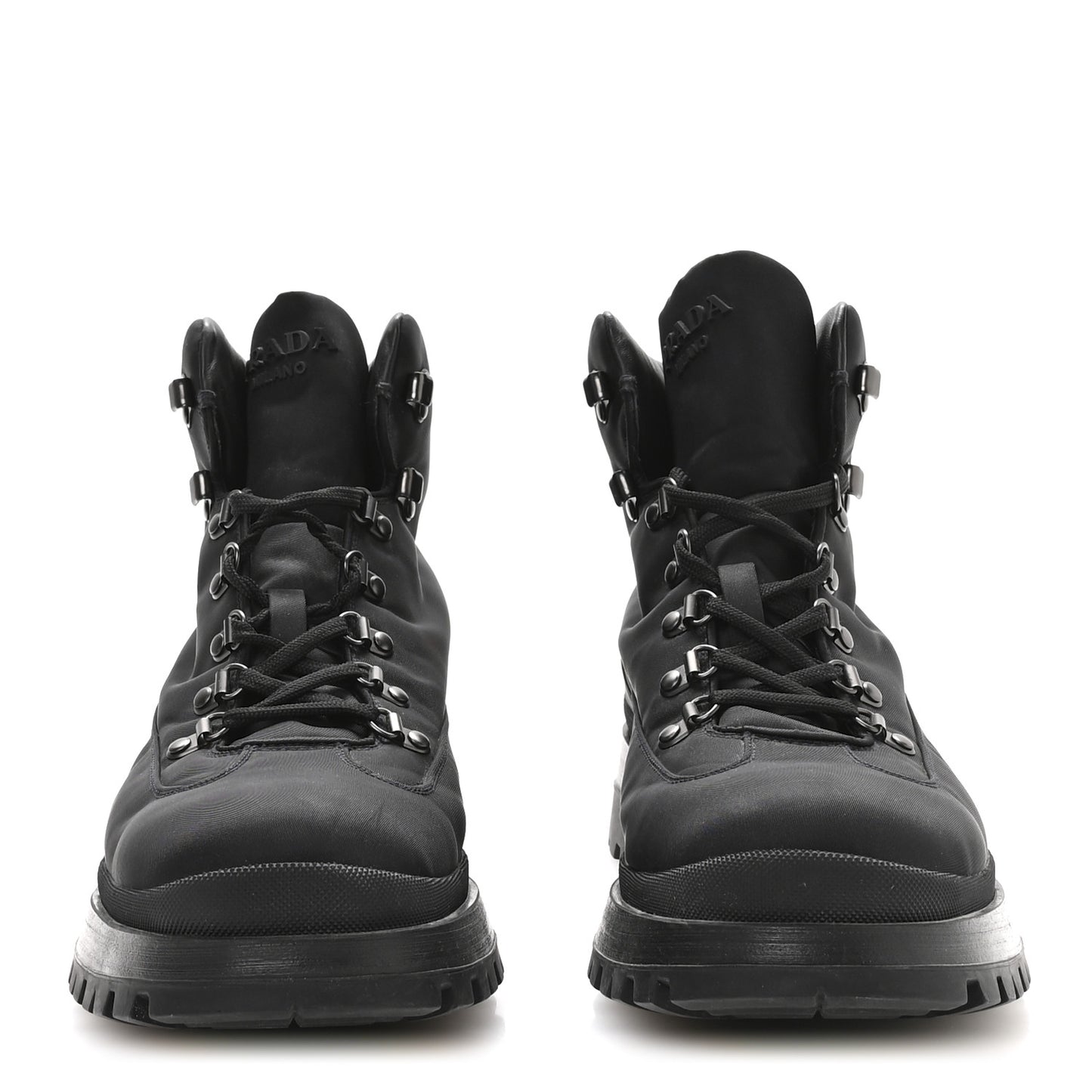 Re-Nylon Gabardine Triangle Logo Brixxen Mens Hiking Boots 9.5 Black