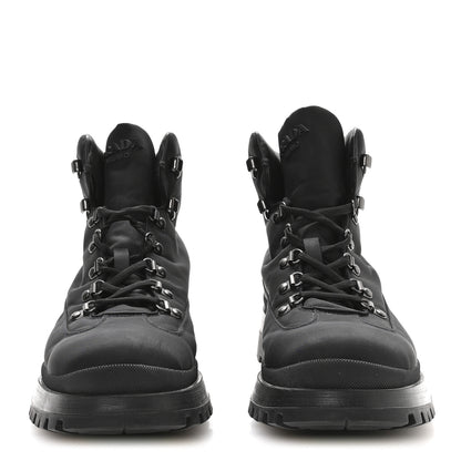 Prada Re-Nylon Gabardine Triangle Logo Brixxen Mens Hiking Boots 9.5 Black 3 of 9