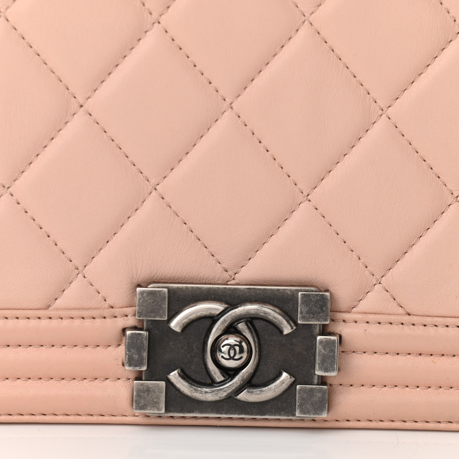 Chanel Calfskin Quilted New Medium Boy Flap Light Pink 10 of 12