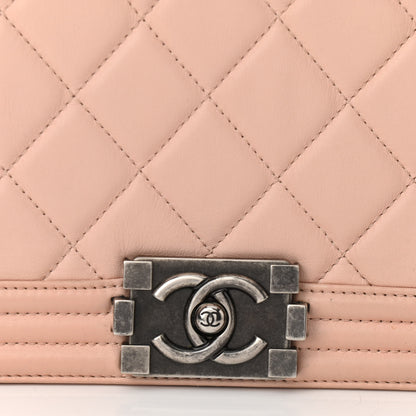 Chanel Calfskin Quilted New Medium Boy Flap Light Pink 10 of 12