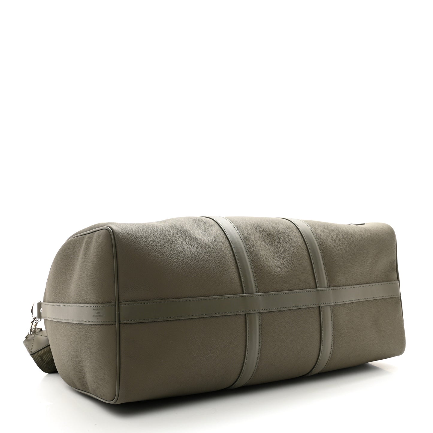 Grained Calfskin Aerogram Keepall Bandouliere 50 Khaki