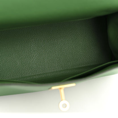 Hermes Evercolor Kelly Retourne 28 Cactus 5 of 13