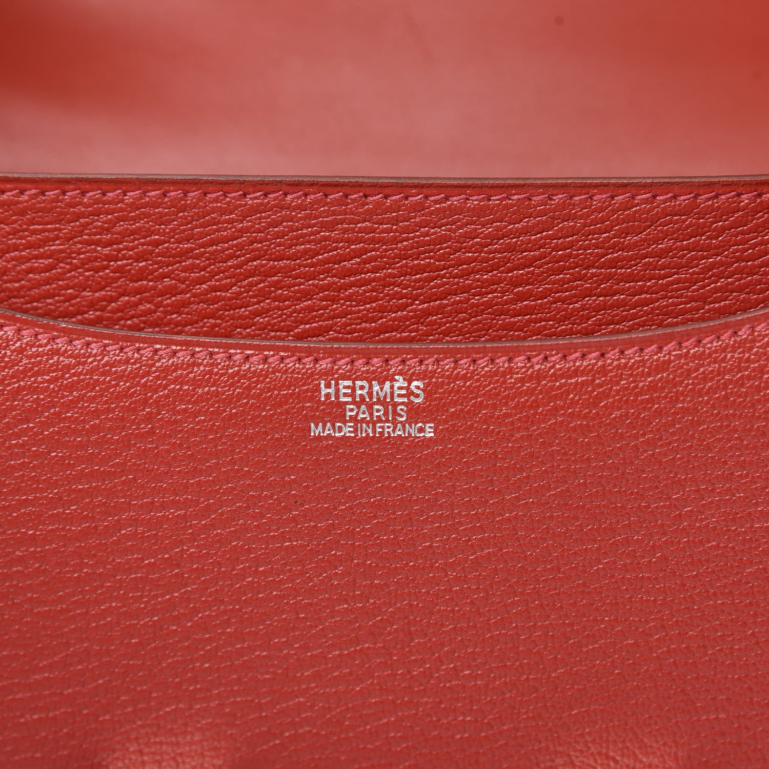 Hermes Chevre De Coromandel Constance 24 Rouge Casaque 6 of 9
