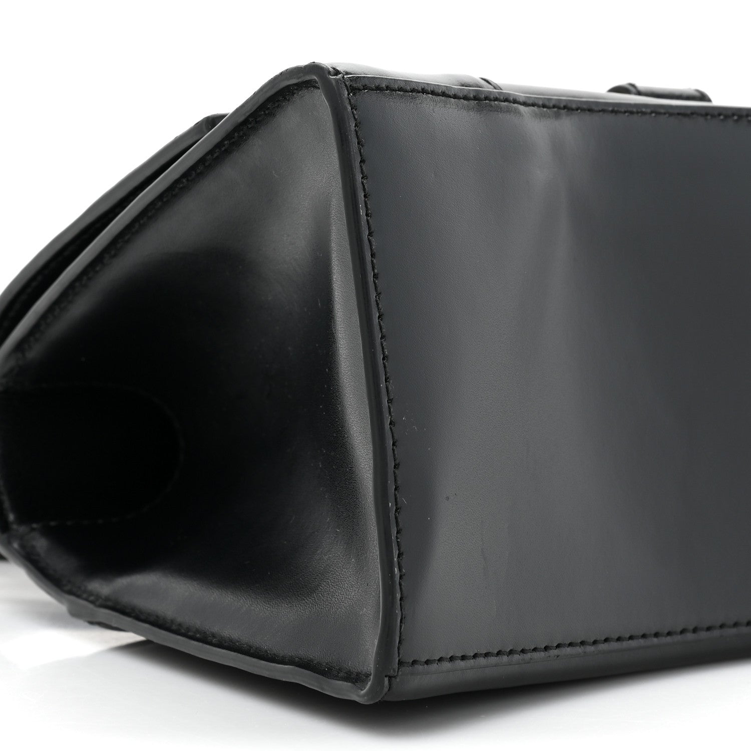 Balenciaga Shiny Box Calfskin Small Hourglass Top Handle Bag Black 11 of 15