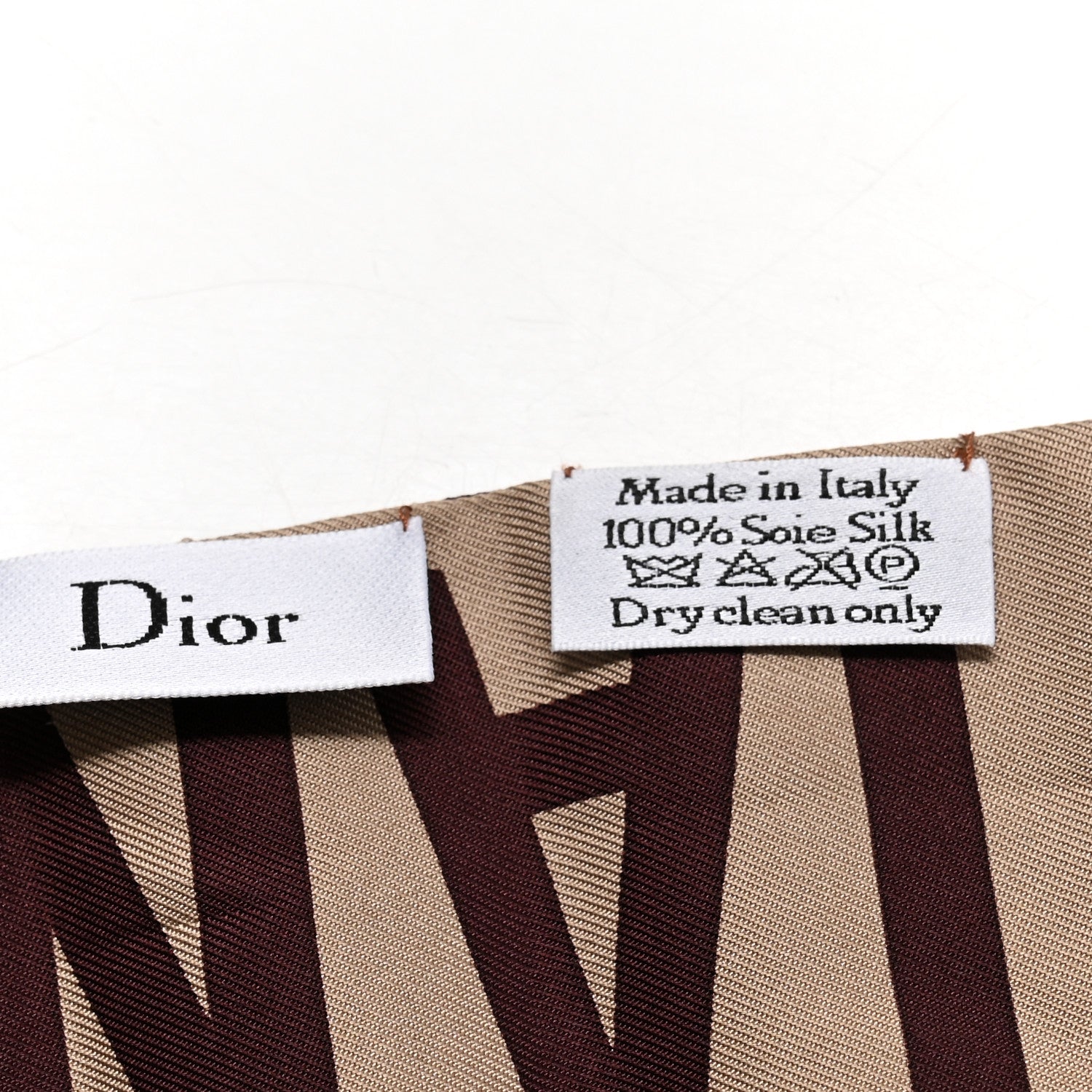 Christian Dior Silk Oblique Mitzah Scarf Bordeaux 1655699