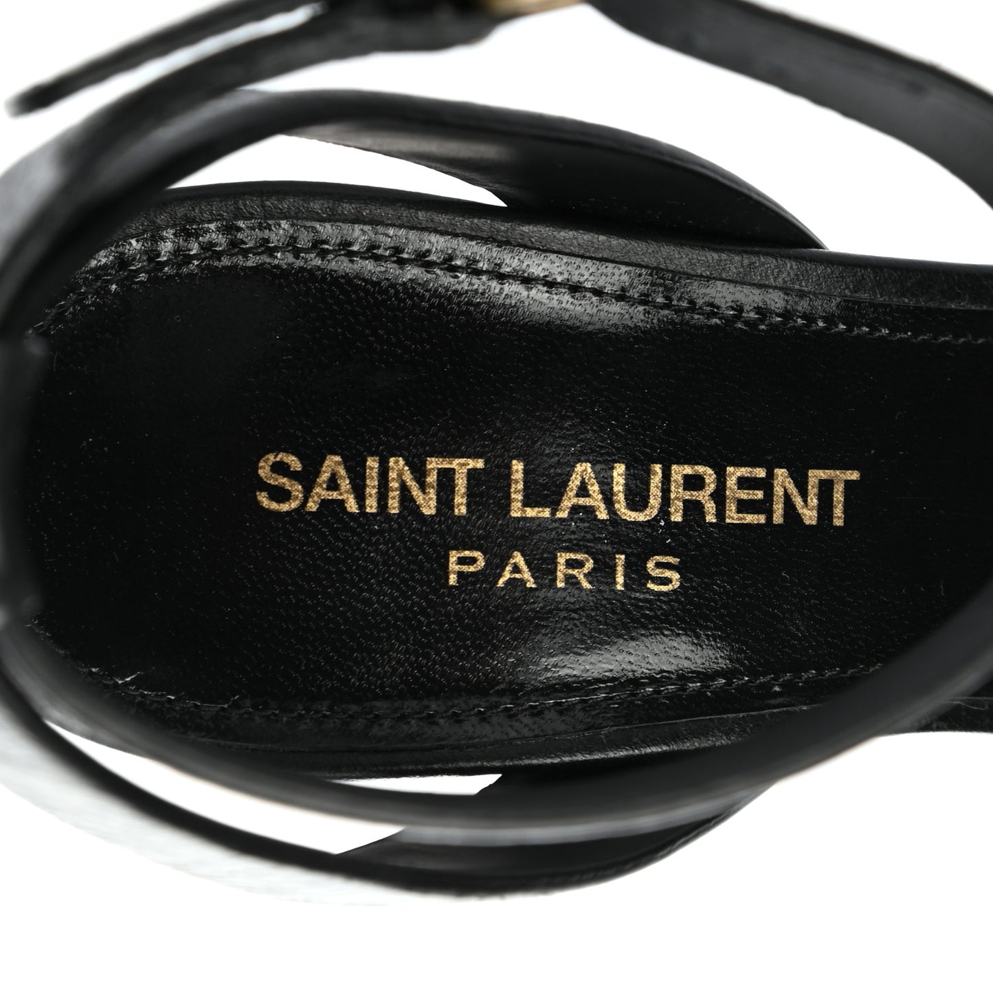 Calfskin Oak Sandals 36 Black