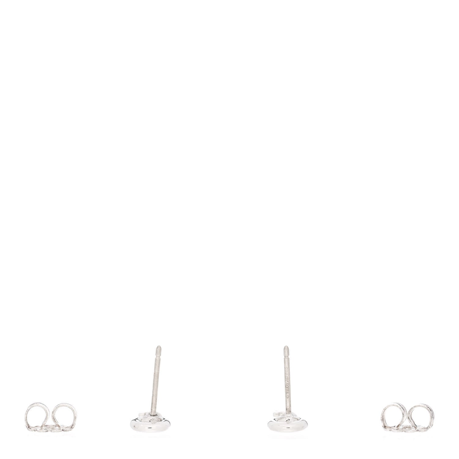 Tiffany Sterling Silver Key Earrings 3 of 5