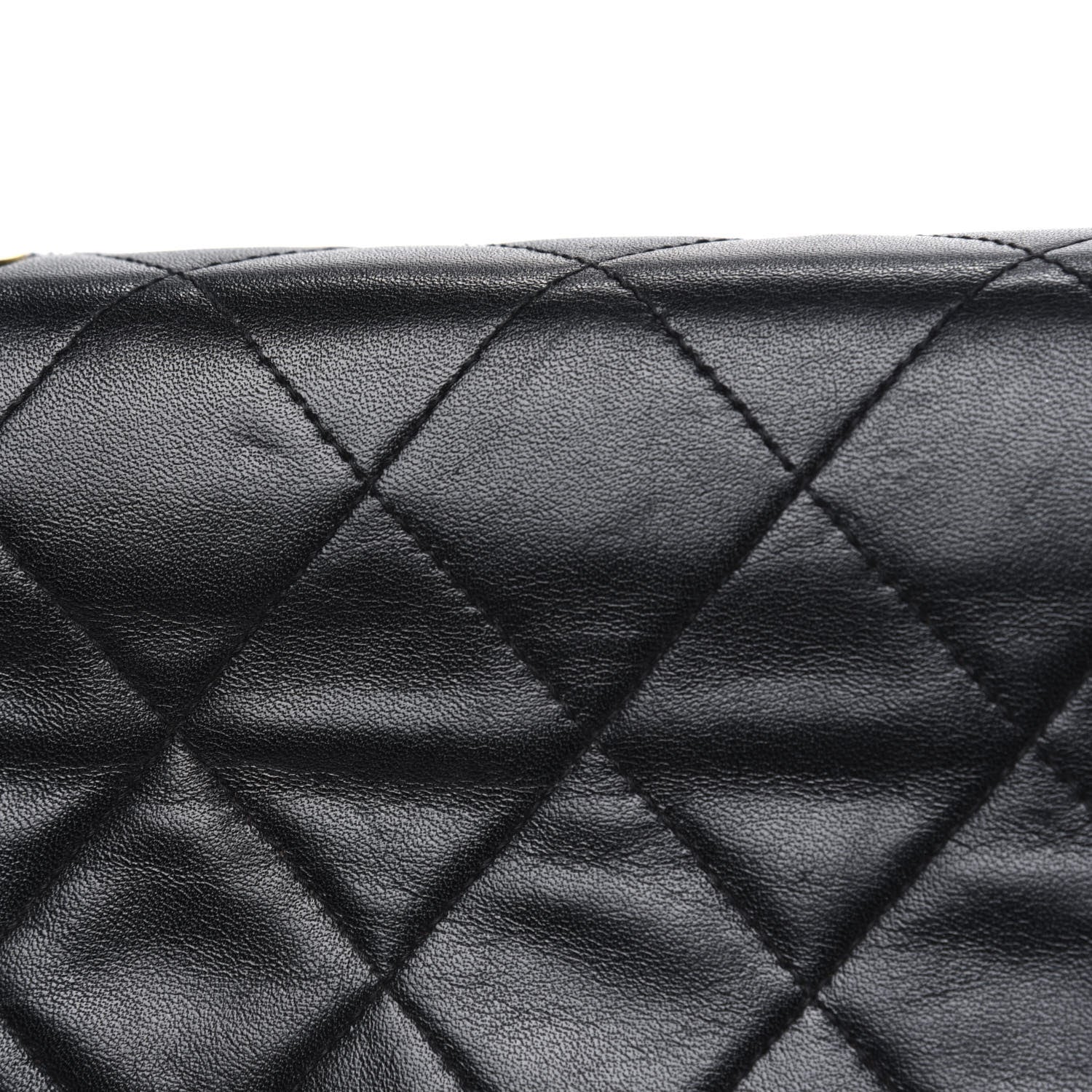 Chanel Lambskin Quilted XL Jumbo Single Flap Black 14 of 15