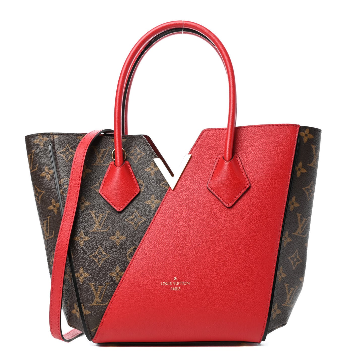 Calfskin Monogram Kimono Tote PM Cherry