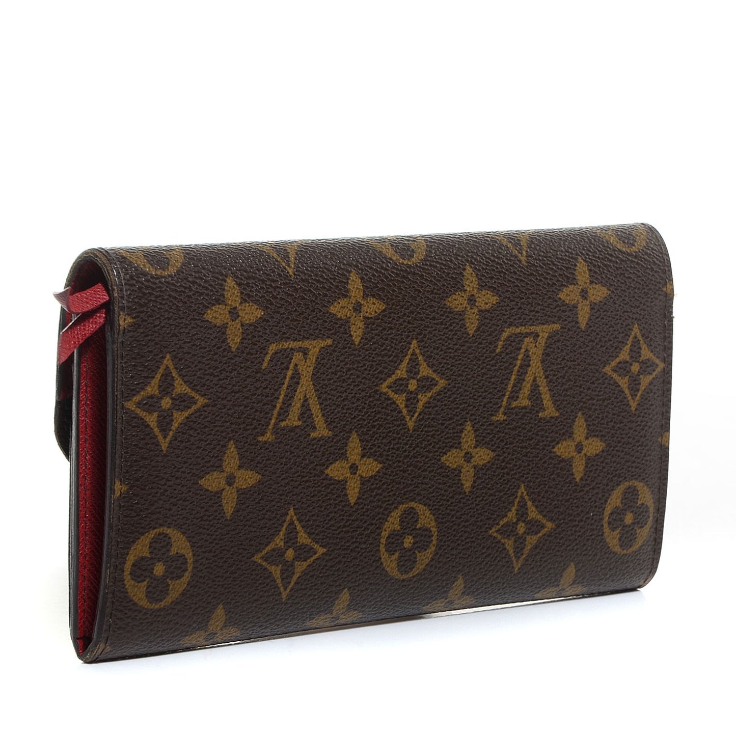 Monogram Emilie Wallet Red