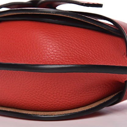 Loewe Grained Calfskin Mini Gate Crossbody Bag Scarlet Burnt Red 7 of 10