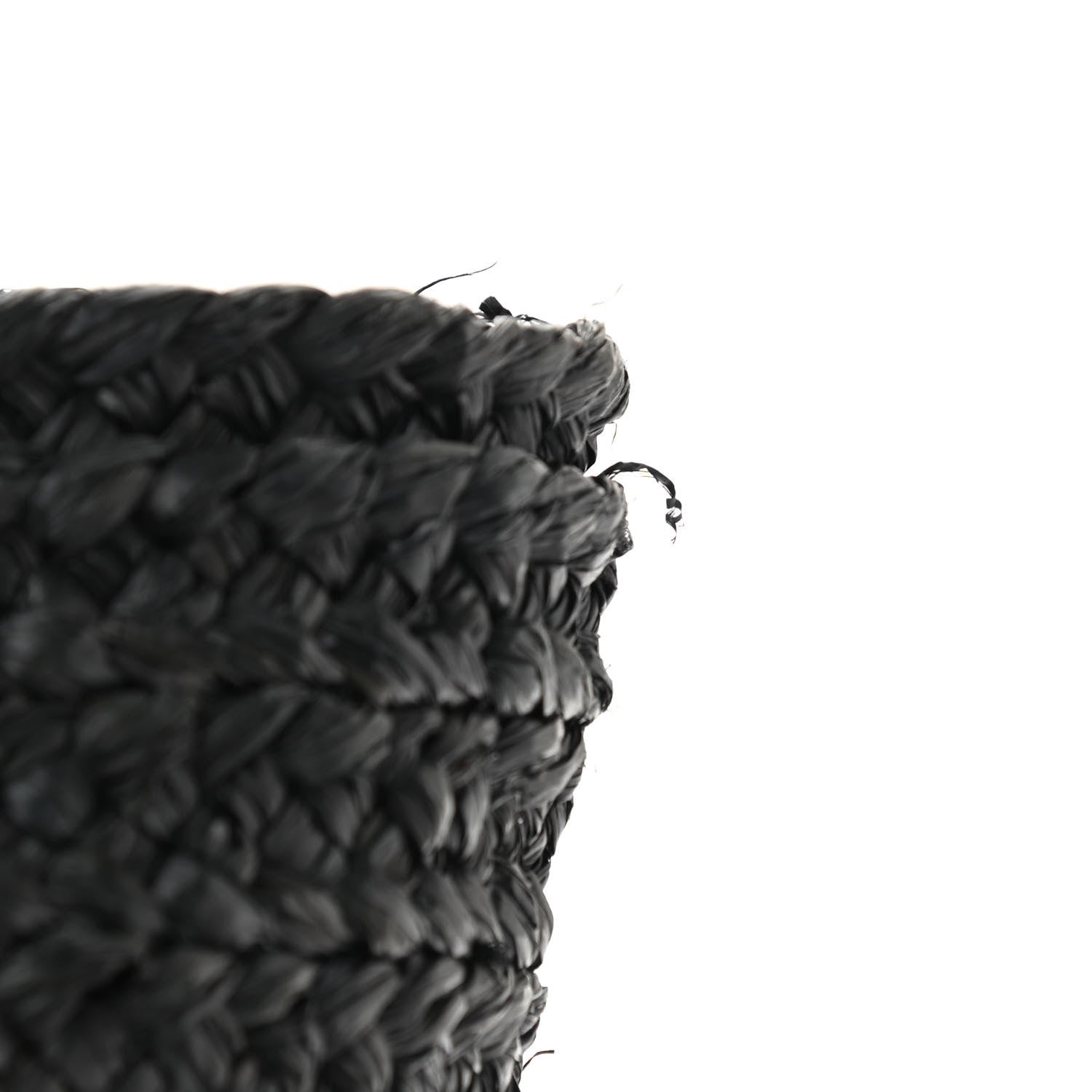 Saint Laurent Raffia Panier Bag Black 11 of 11