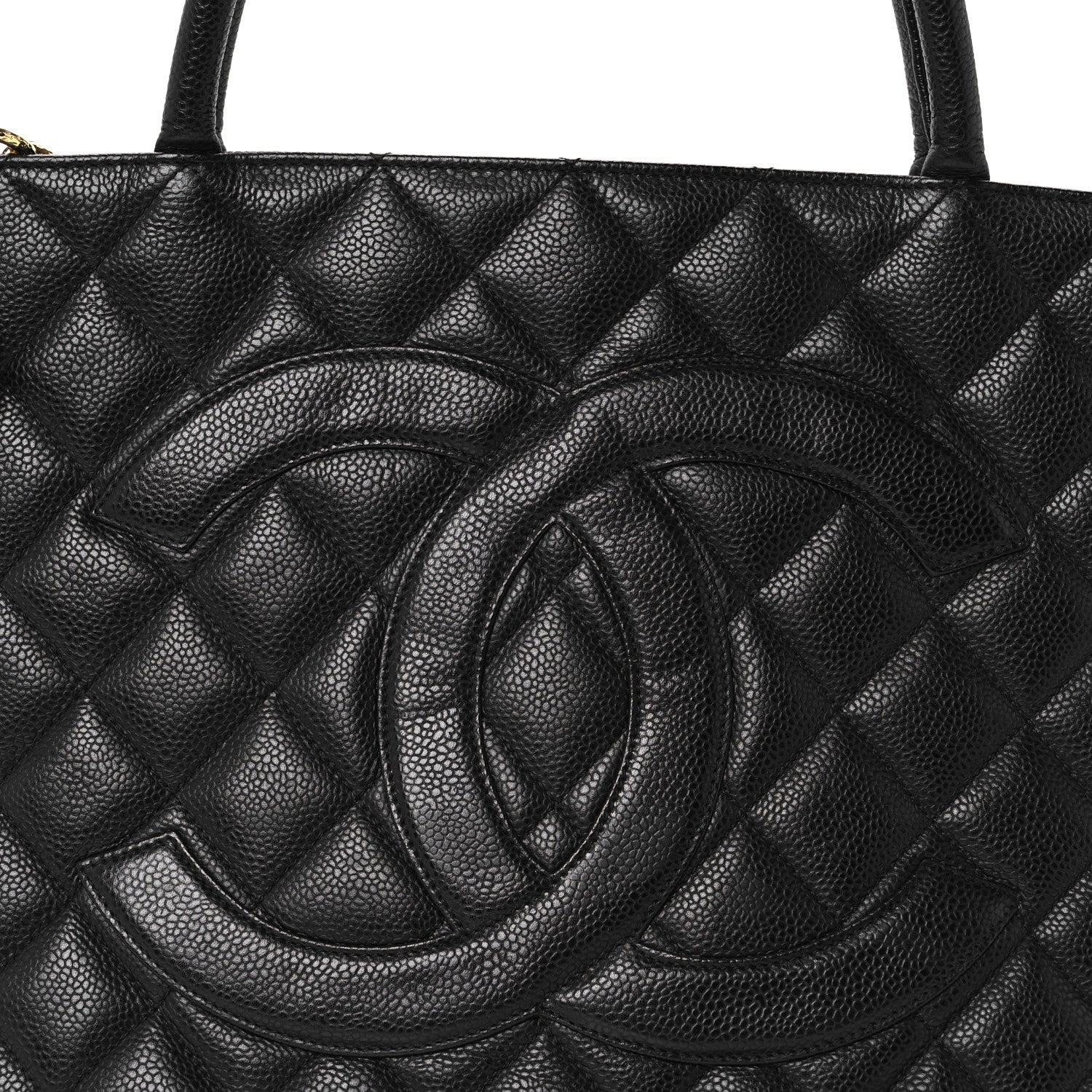 Chanel Caviar Quilted Medallion Tote Black 8 of 10