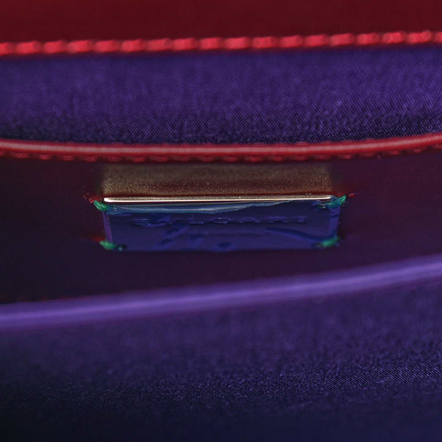 Calfskin Galuchat Serpenti Forever Crossbody Plum