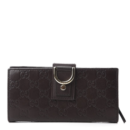 Gucci Guccissima Abbey Continental Wallet Chocolate 1 of 9