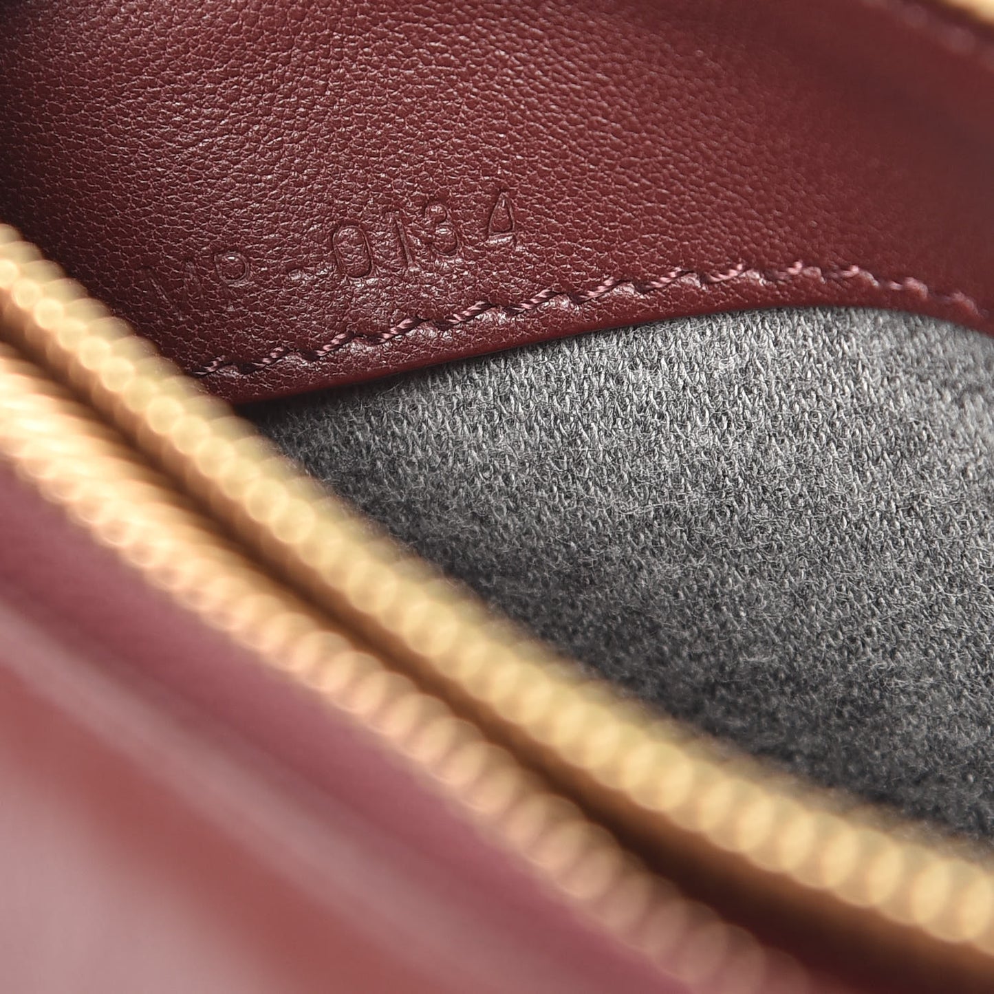Smooth Lambskin Small Trio Crossbody Bag Burgundy