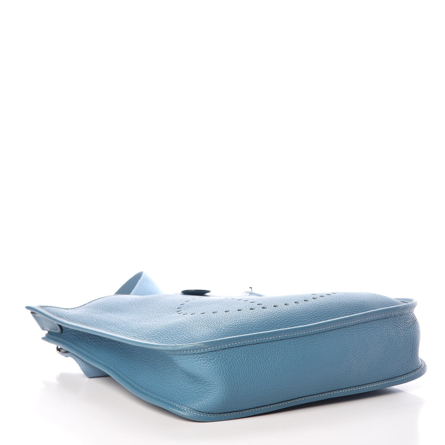 Hermes Taurillon Clemence Evelyne PM Blue Jean 4 of 9