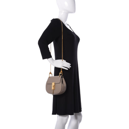 Chloe Grained Lambskin Mini Drew Shoulder Bag Motty Grey 2 of 10