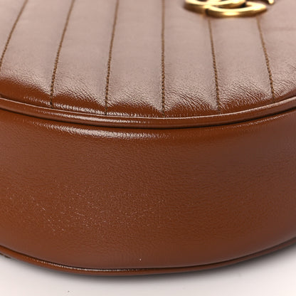 Gucci Azalea Calfskin Matelasse Diagonal Mini GG Marmont Round Shoulder Bag Cuir 8 of 8