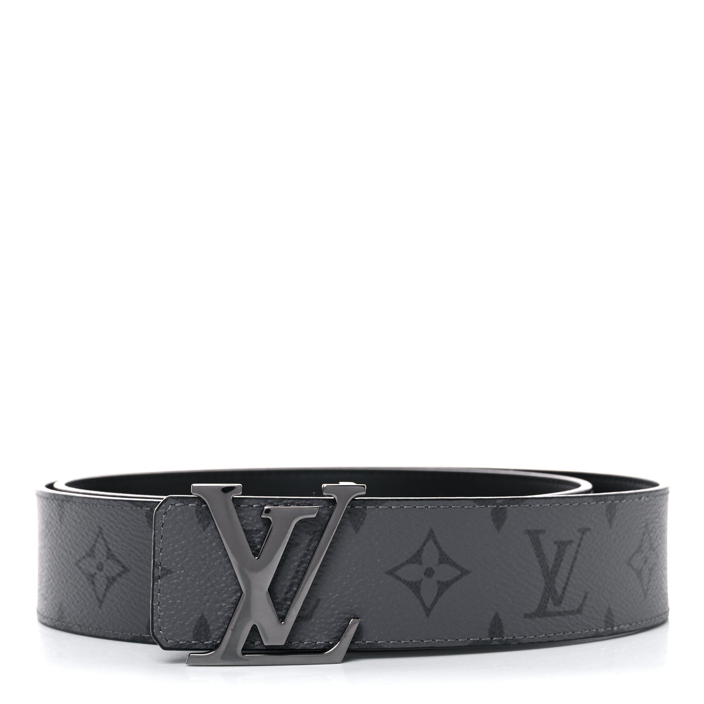 Monogram Eclipse Taigarama 40mm LV Initiales Reversible Belt 95 38 Black