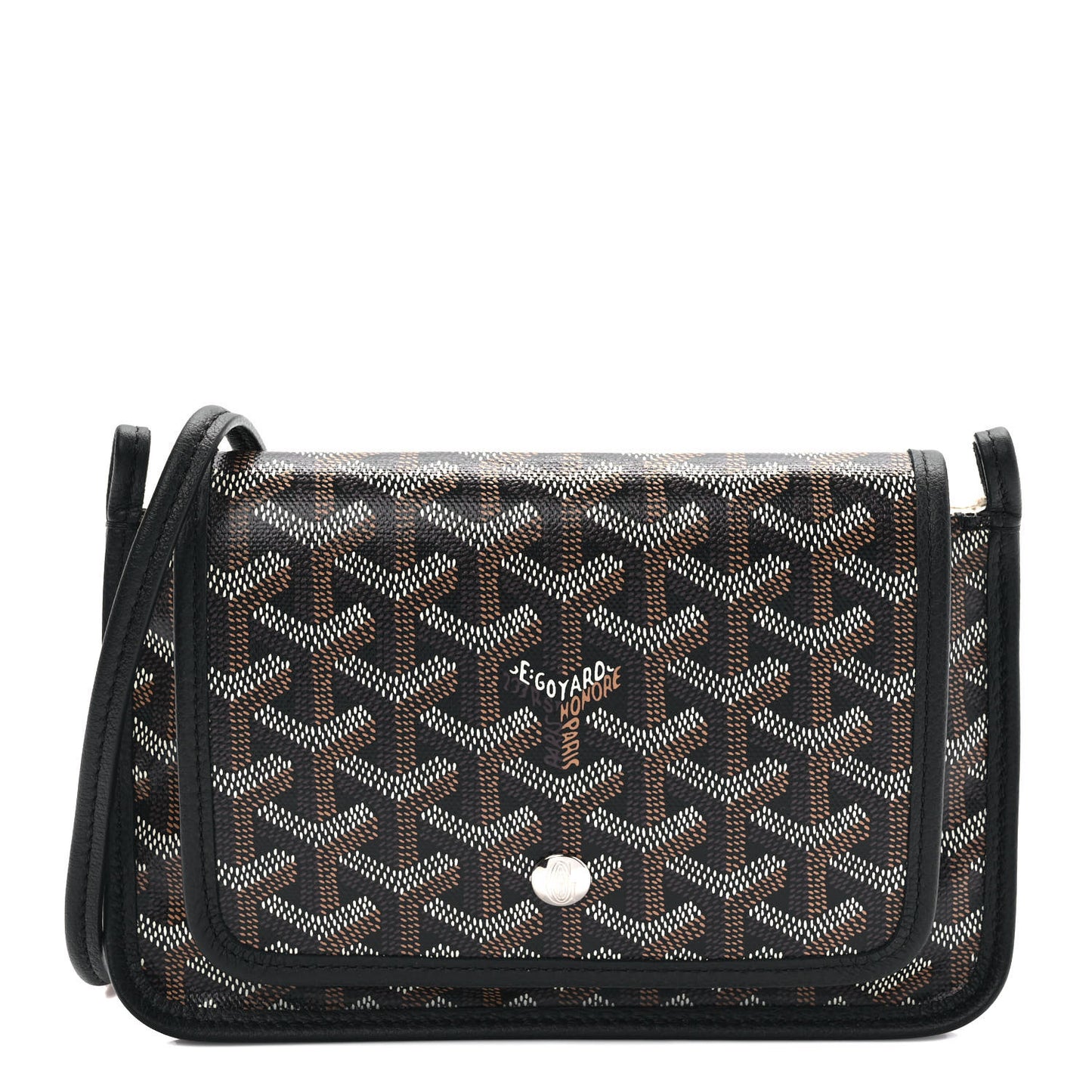Goyardine Plumet Wallet Clutch Black