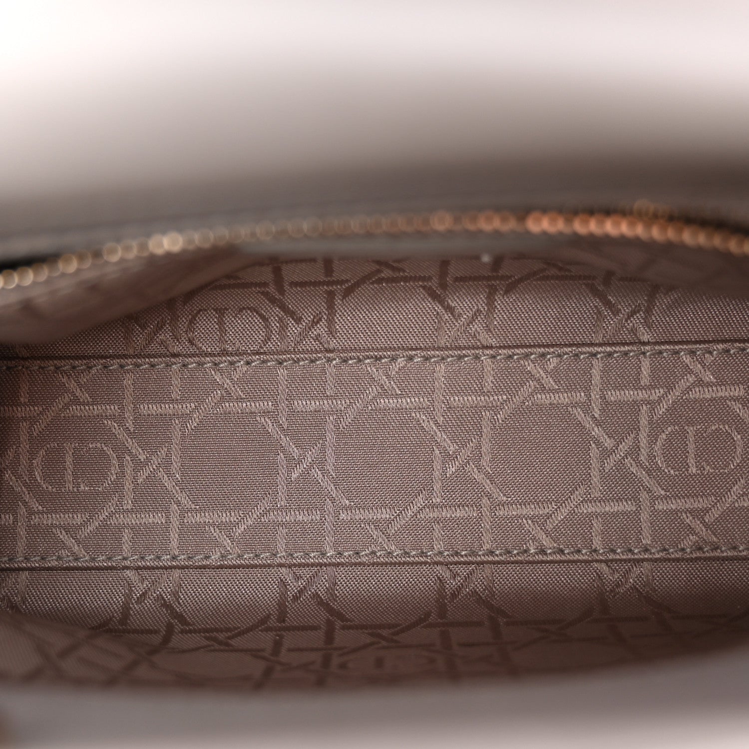 Christian Dior Metallic Lambskin Cannage Mini Lady Dior Grey 5 of 10