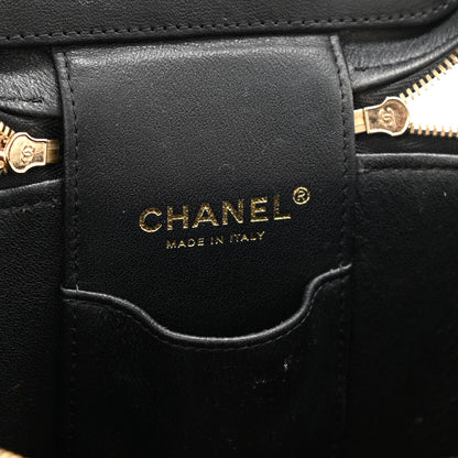 Chanel Caviar Quilted Small Top Handle Vanity Case With Chain Black 6 of 12