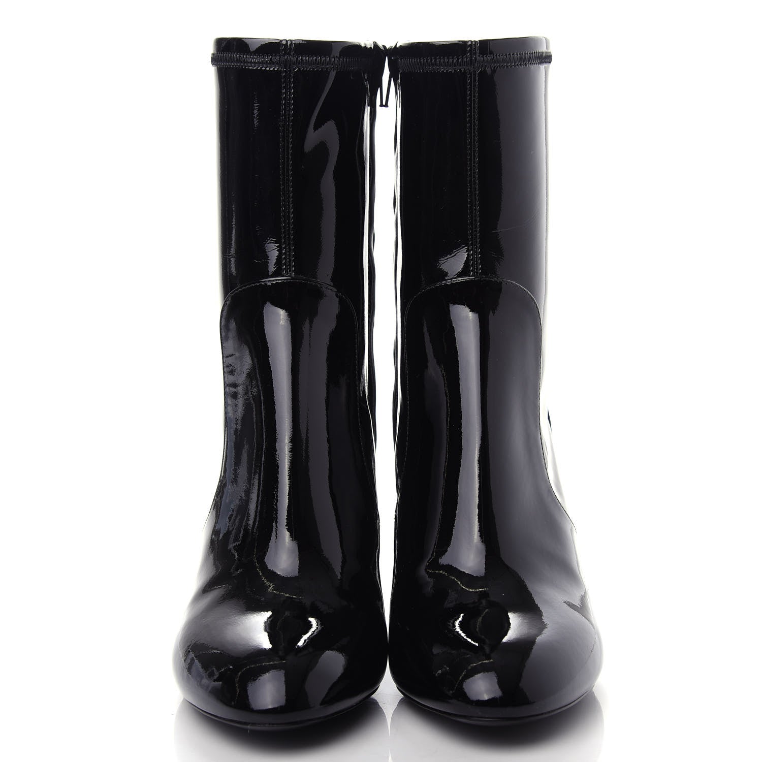 Louis Vuitton Patent Silhouette Ankle Boots 35.5 Black 5 of 10