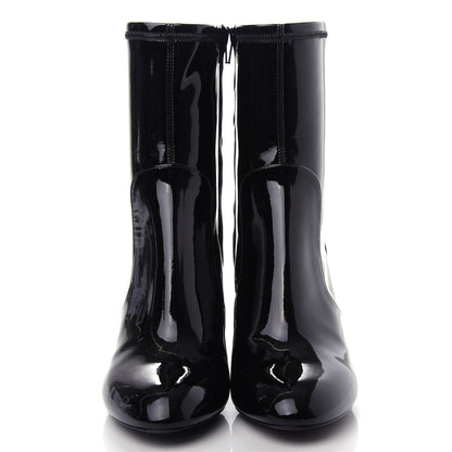 Louis Vuitton Patent Silhouette Ankle Boots 35.5 Black 5 of 10