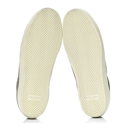Saint Laurent Suede Soho Mens Court Classic Sneakers 43.5 Kaki 5 of 15