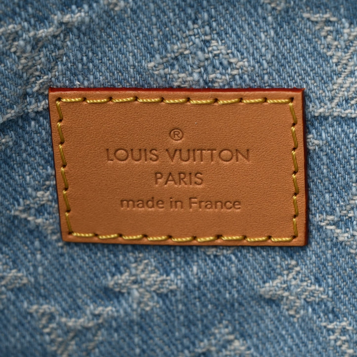 Monogram Washed Denim Let Go PM Sky Blue