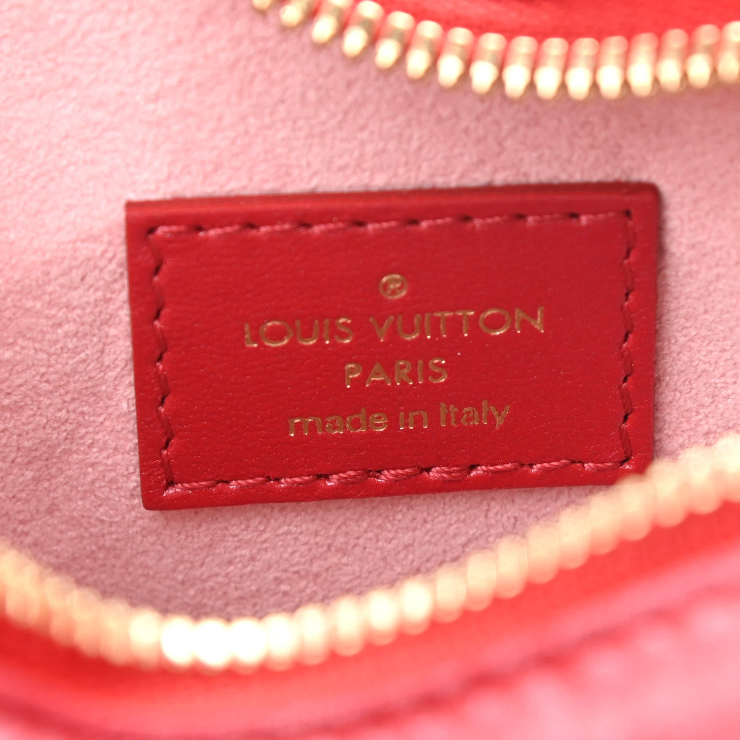 Louis Vuitton Lambskin Embossed Monogram Fall In Love Sac Coeur Heart Chain Bag Lipstick Red 6 of 8