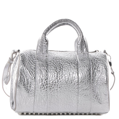 Alexander Wang Pebbled Leather Rocco Duffel Rhodium w Rhodium Hardware 1 of 7