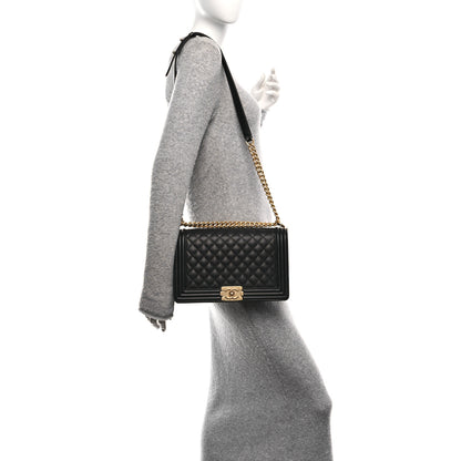 Chanel Caviar Quilted New Medium Boy Flap Black 2 of 10