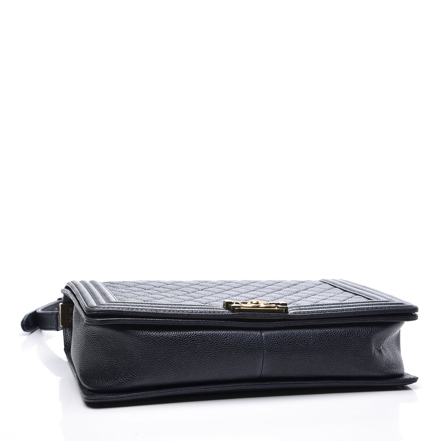 Caviar Quilted Large Boy Flap Blue