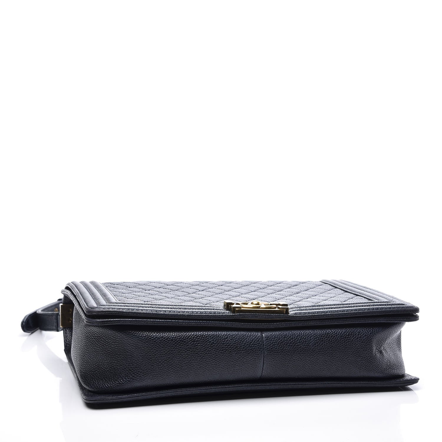 Chanel Caviar Quilted Large Boy Flap Blue 3 of 12
