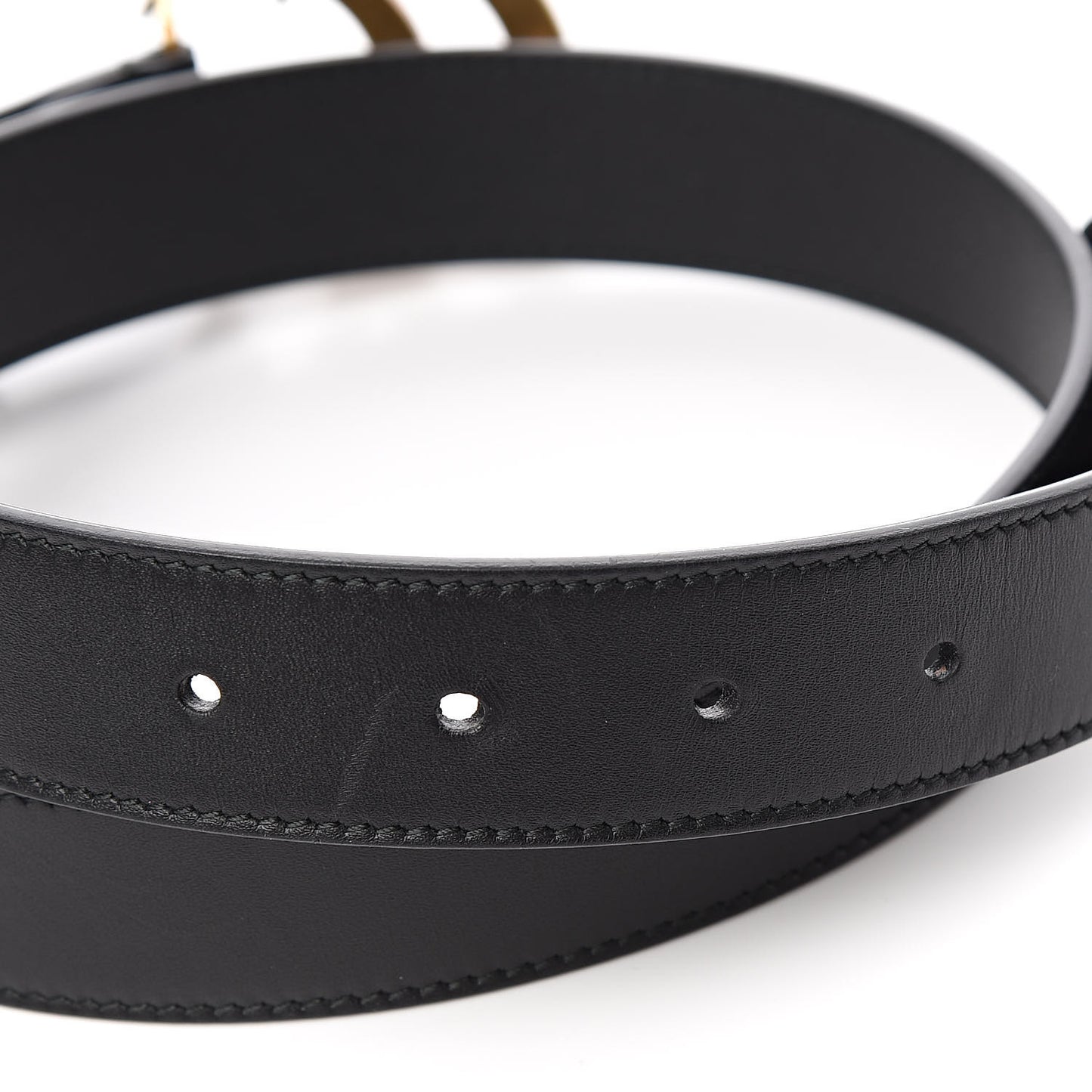 Calfskin Double G 30mm Belt 80 32 Black