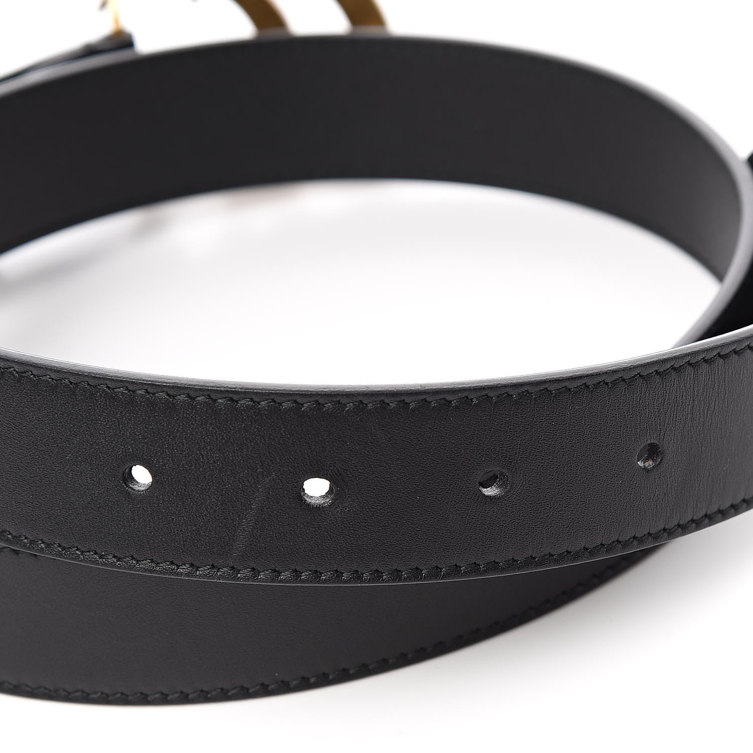 Gucci Calfskin Double G 30mm Belt 80 32 Black 4 of 7