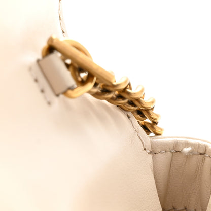 Gucci Calfskin Matelasse Super Mini GG Marmont Shoulder Bag White 12 of 14