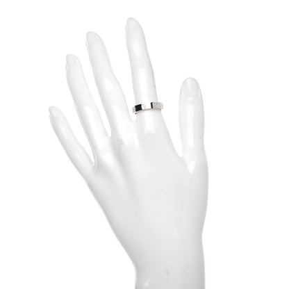 Cartier 18K White Gold Diamond 4mm LOVE Wedding Band Ring 52 6 2 of 4
