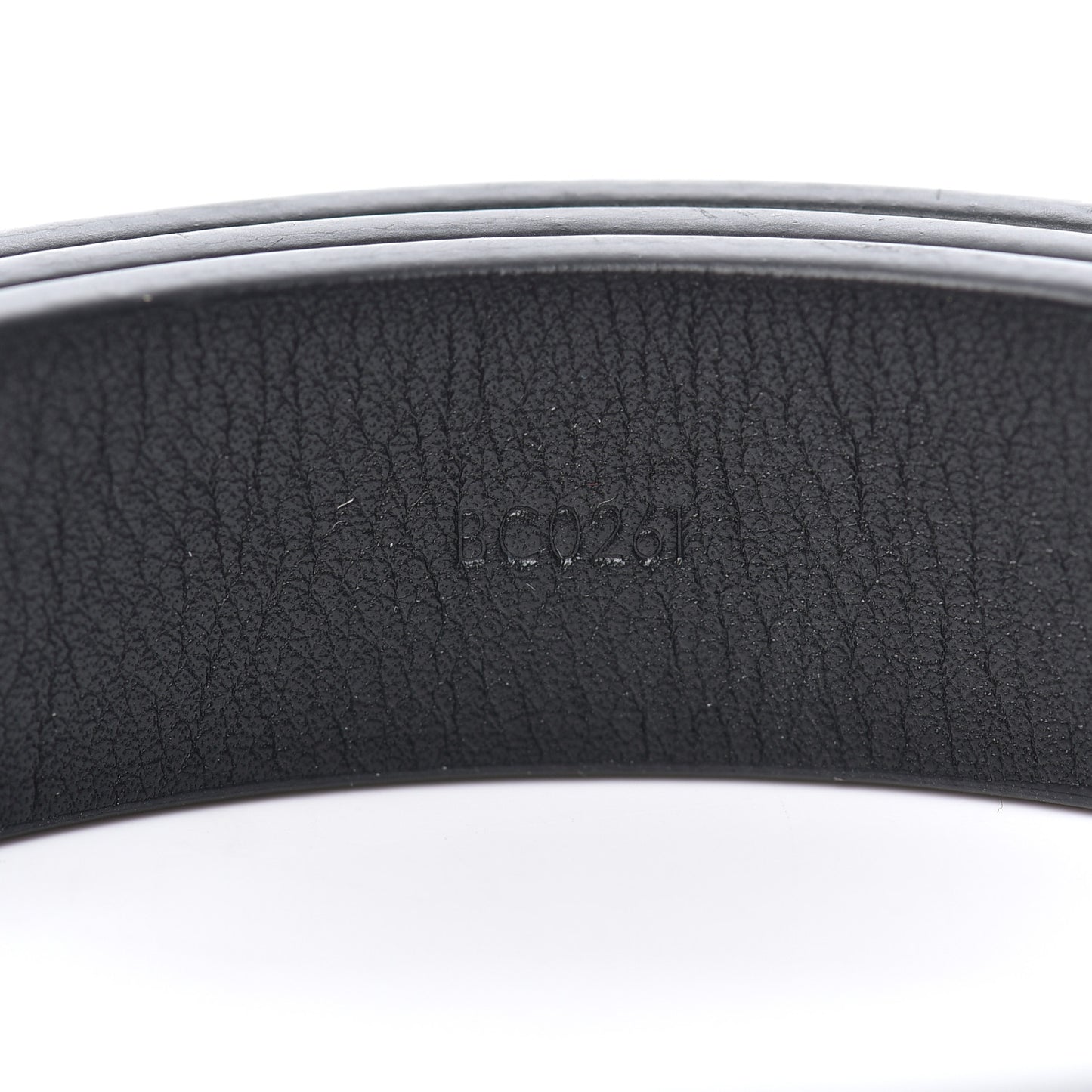 Calfskin Embossed 20MM LV Initiales Belt 80 32 Black