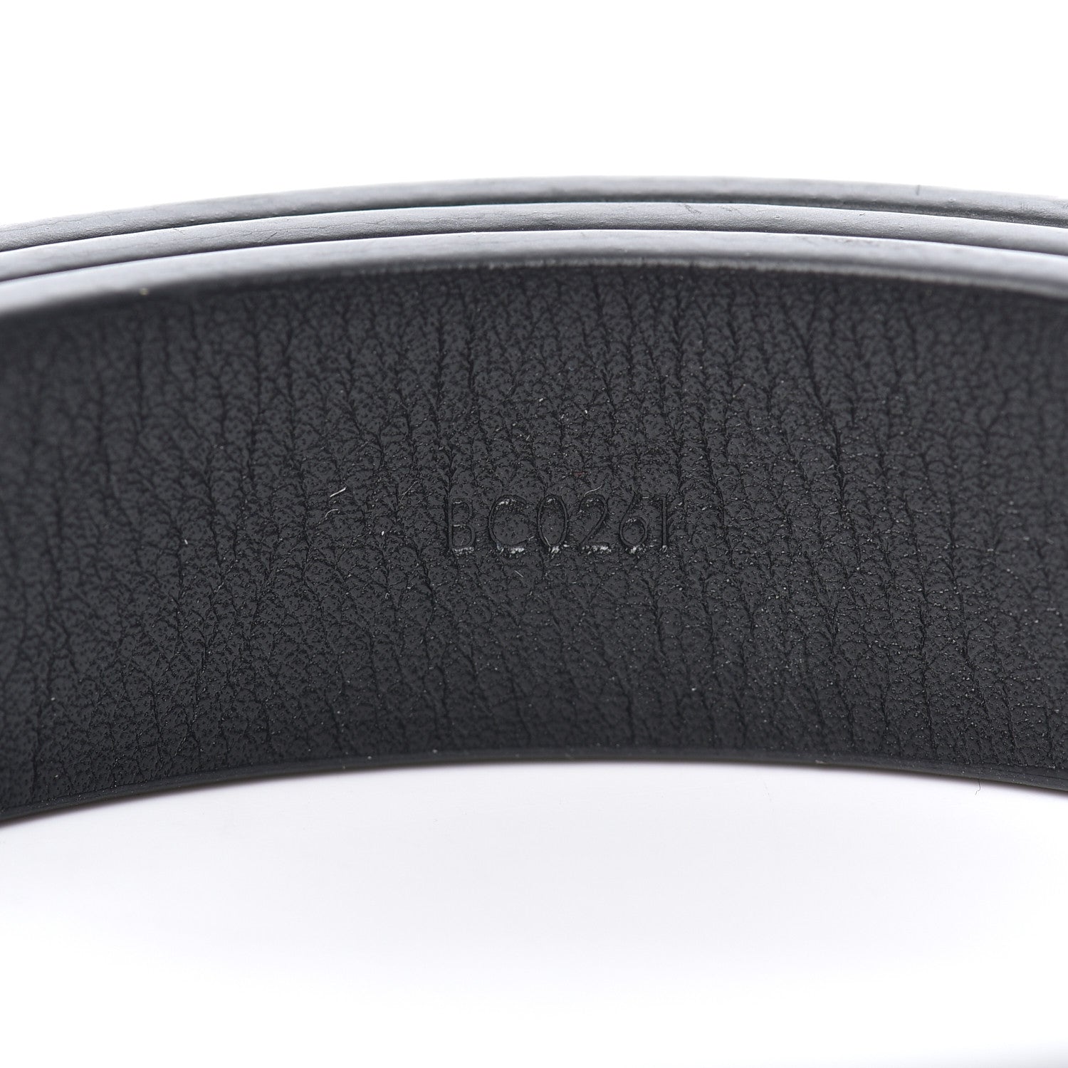 Louis Vuitton Calfskin Embossed 20MM LV Initiales Belt 80 32 Black 4 of 8