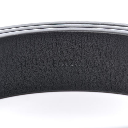 Louis Vuitton Calfskin Embossed 20MM LV Initiales Belt 80 32 Black 4 of 8