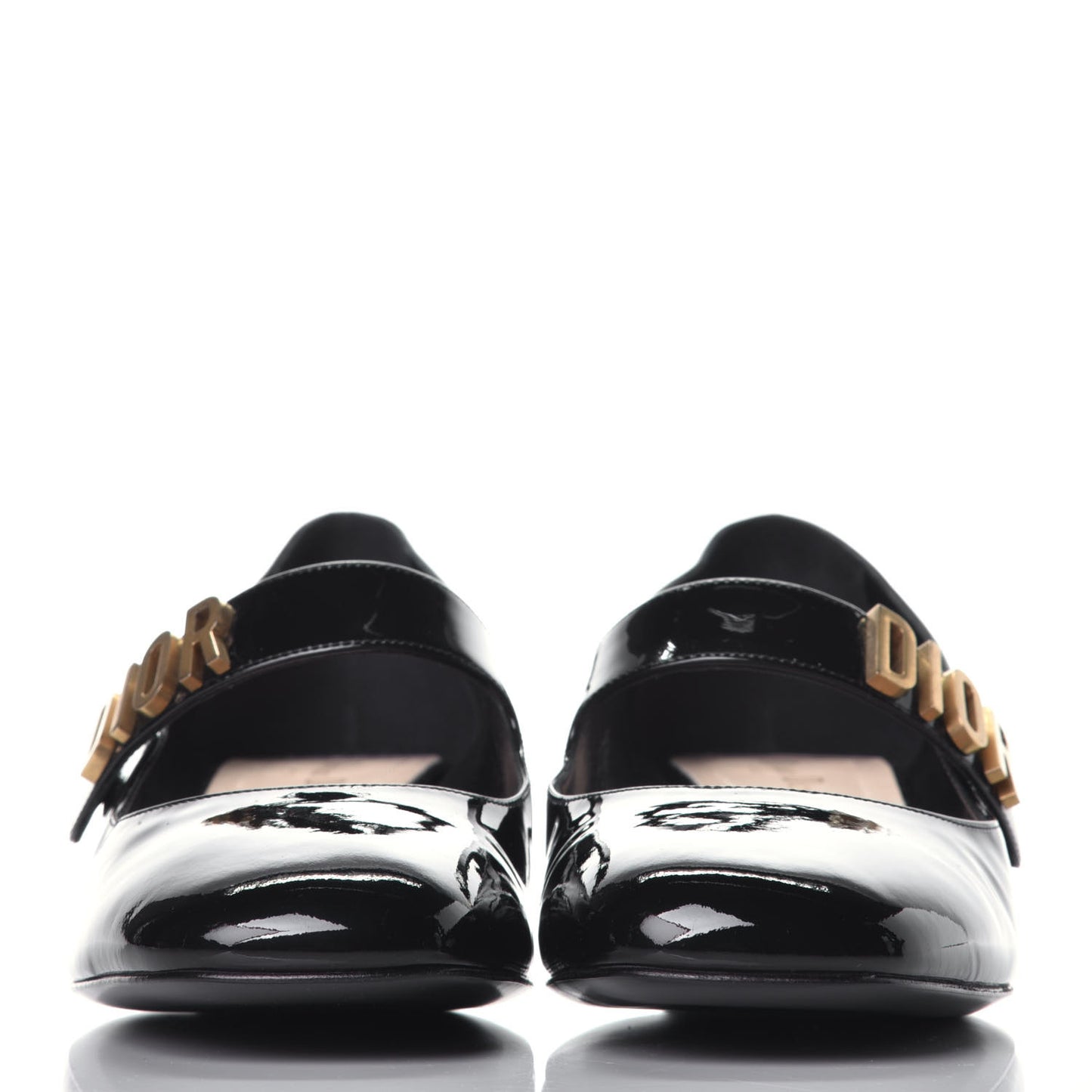 Patent Baby-D Ballet Pumps 41.5 Black