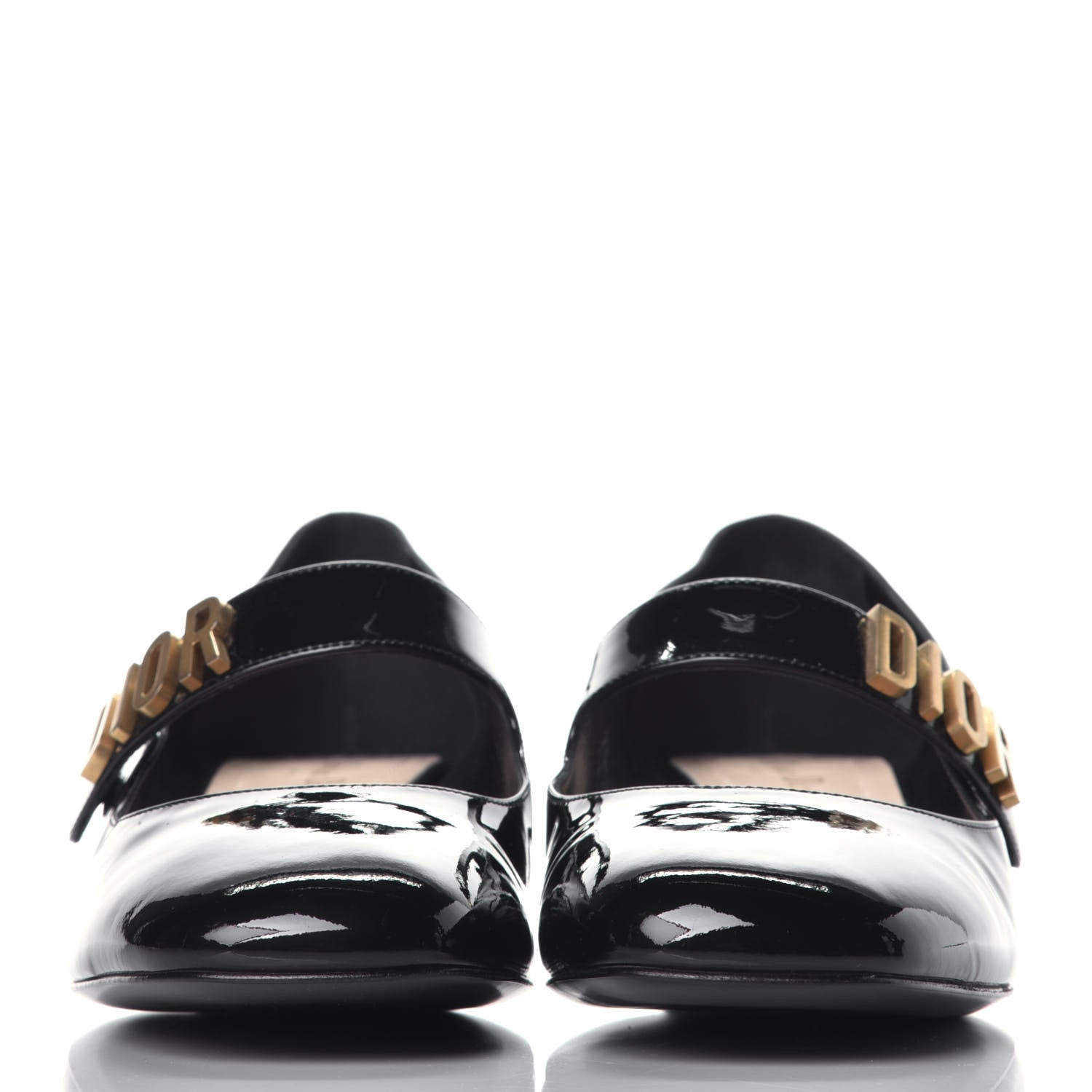 Christian Dior Patent Baby-D Ballet Pumps 41.5 Black 2 of 9