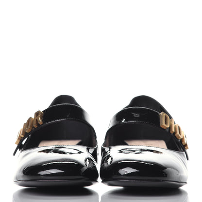 Christian Dior Patent Baby-D Ballet Pumps 41.5 Black 2 of 9