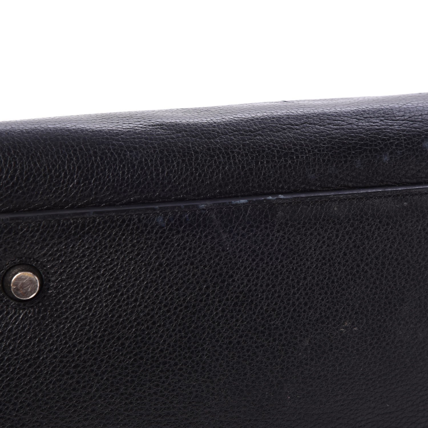 Celine Supple Calfskin Medium Edge Shoulder Bag Black 10 of 11